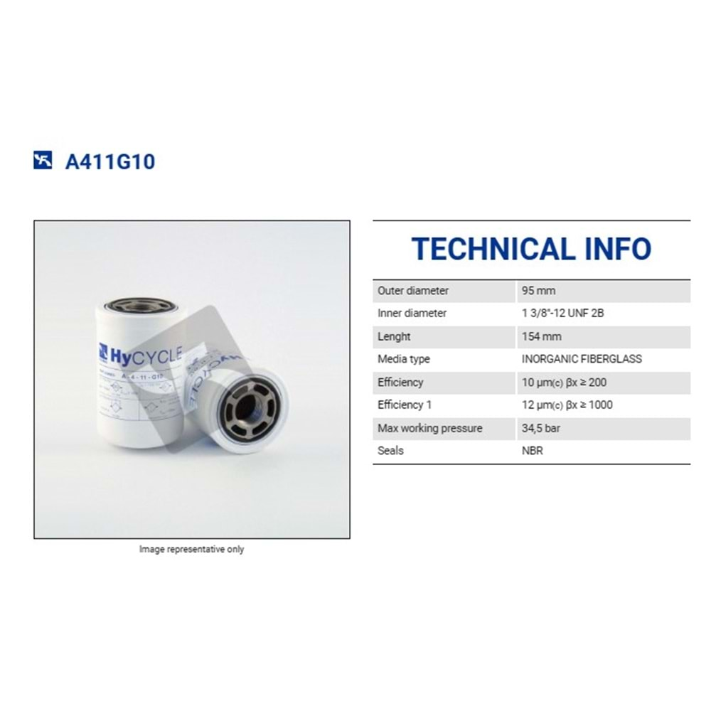 FILTREC A411G10 SPIN-ON CARTRIDGE