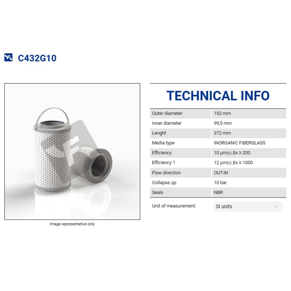 FILTREC C432G10 FILTER ELEMENT