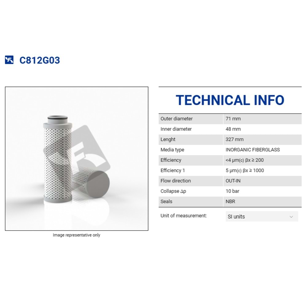 FILTREC C812G03 FILTER ELEMENT