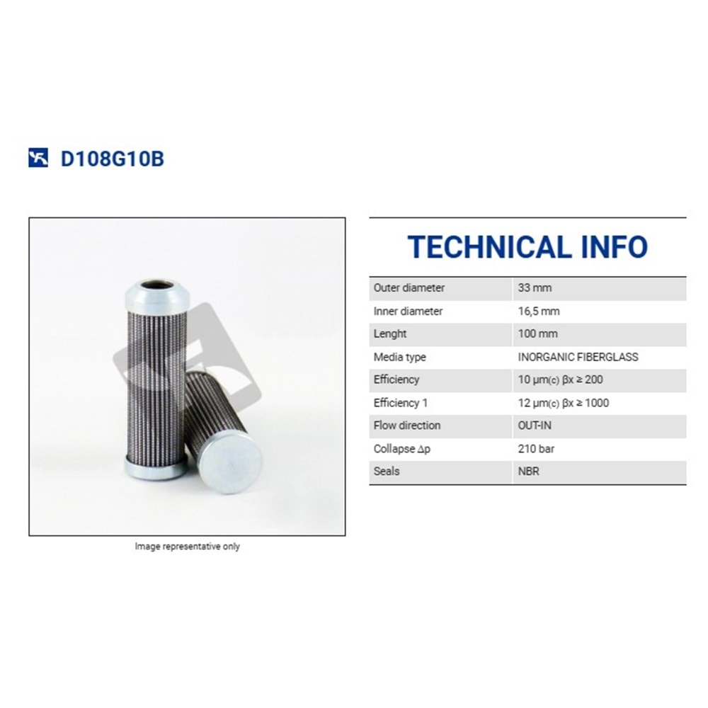 FILTREC D108G10B FILTER ELEMENT