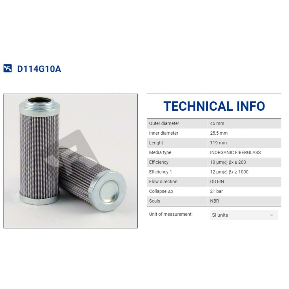 FILTREC D114G10A FILTER ELEMENT