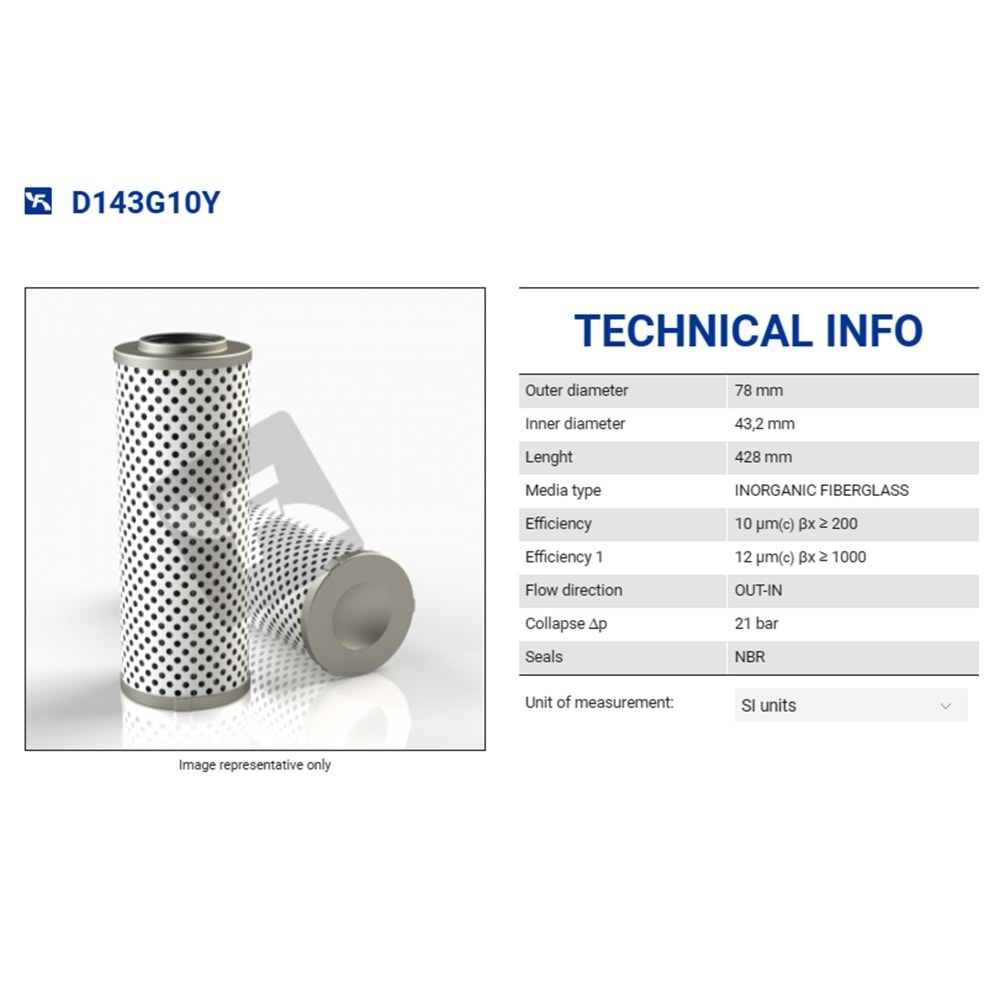 FILTREC D143G10Y FILTER ELEMENT