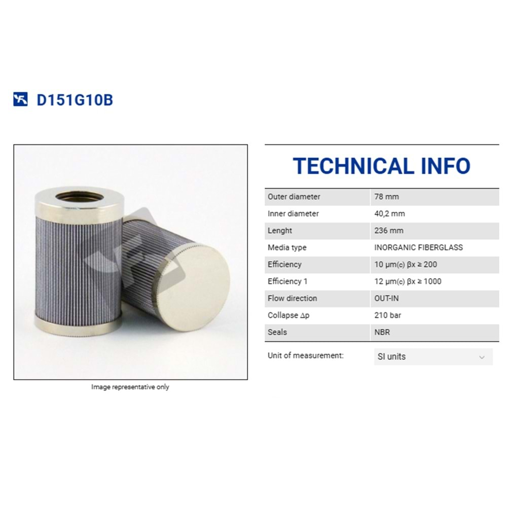 FILTREC D151G10B FILTER ELEMENT