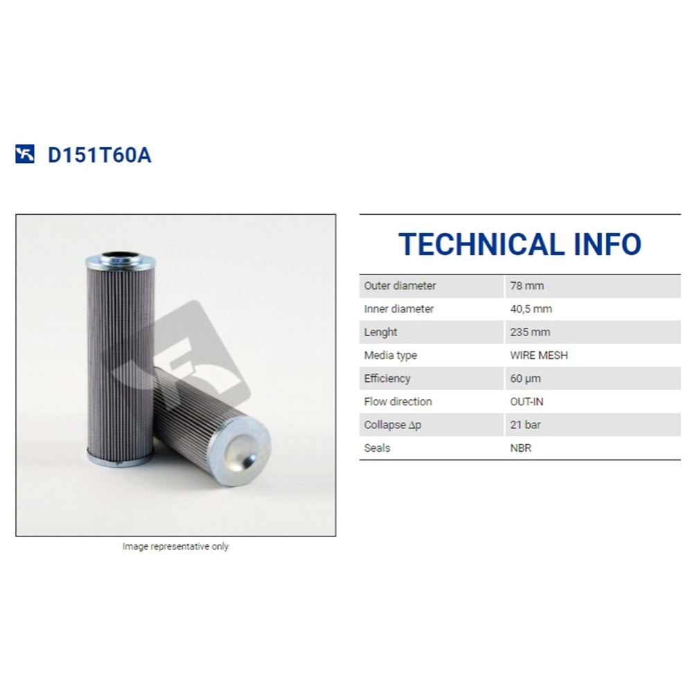 FILTREC D151T60A FILTER ELEMENT