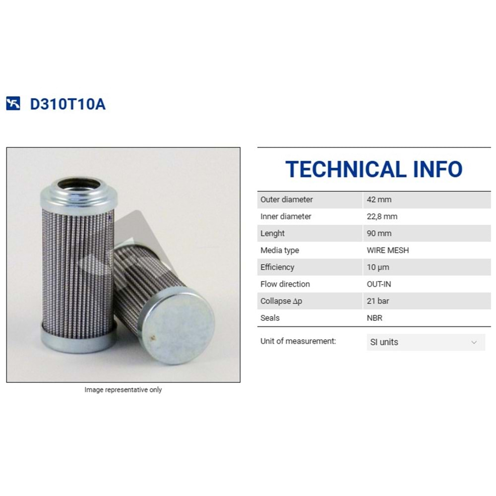 FILTREC D310T10A FILTER ELEMENT