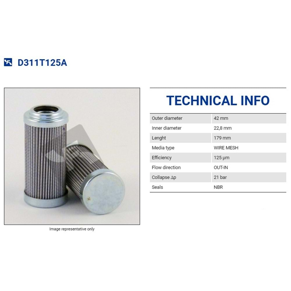 FILTREC D311T125A FILTER ELEMENT