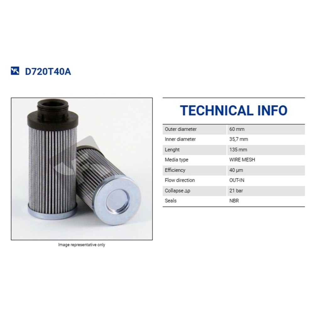 FILTREC D720T40A FILTER ELEMENT