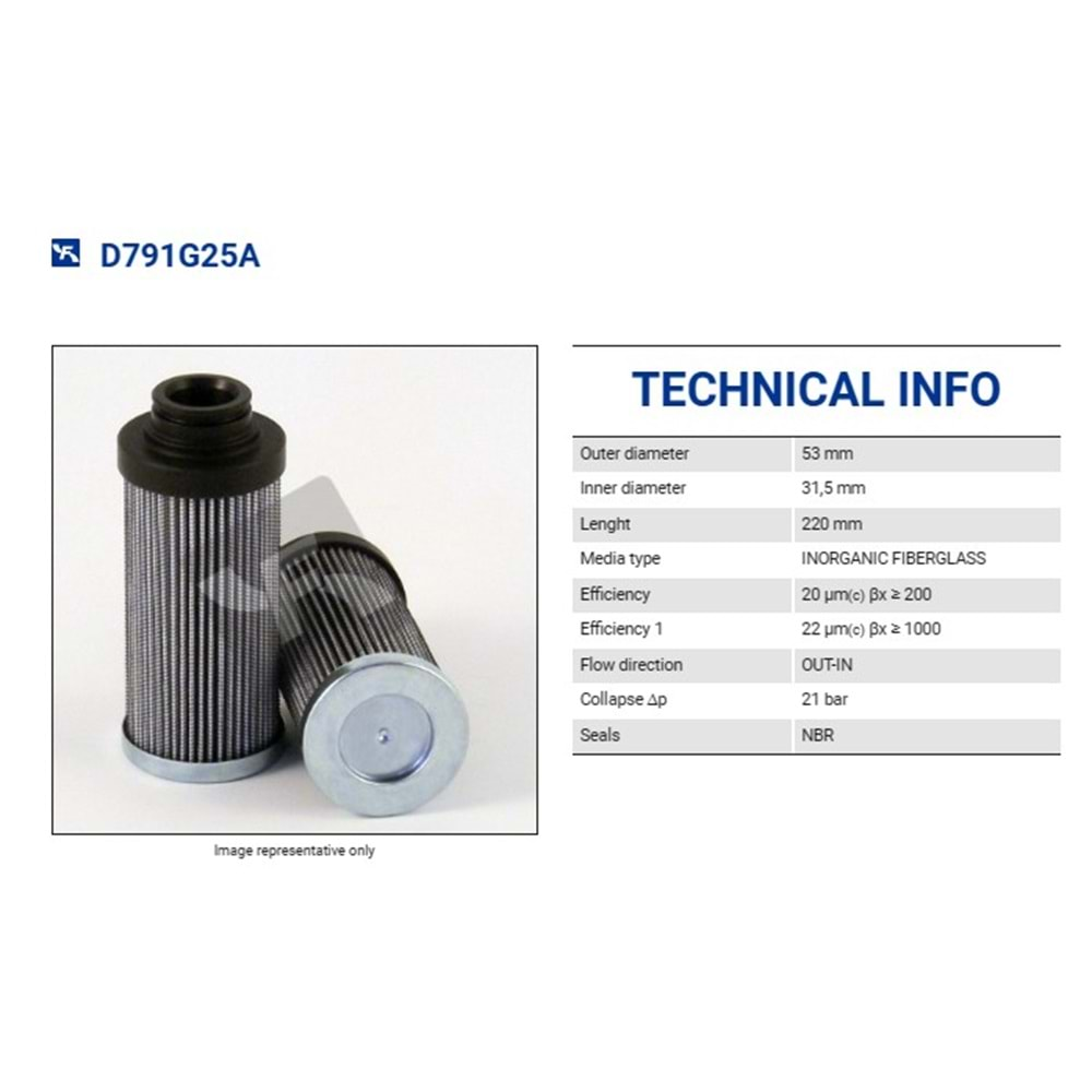 FILTREC D791G25A FILTER ELEMENT