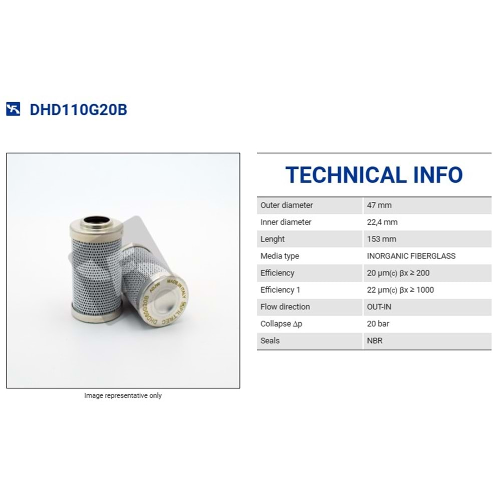 FILTREC DHD110G20B FILTER ELEMENT