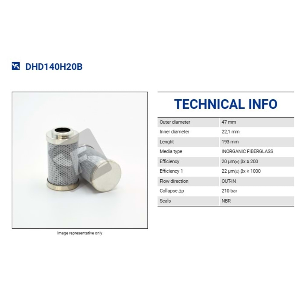 FILTREC DHD140H20B FILTER ELEMENT