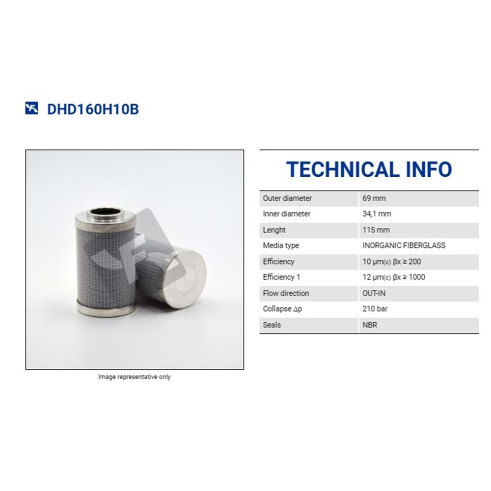 FILTREC DHD160H10B FILTER ELEMENT