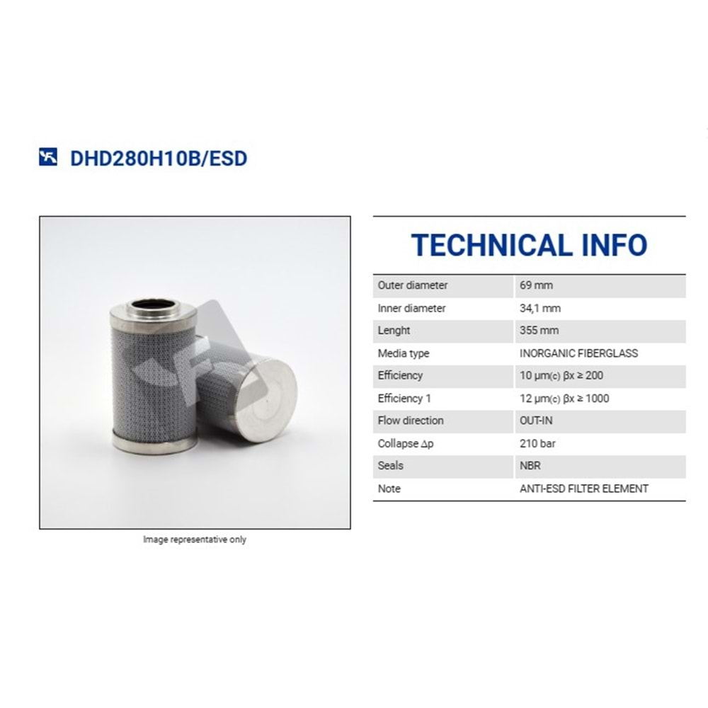 FILTREC DHD280H10B/ESD FILTER ELEMENT