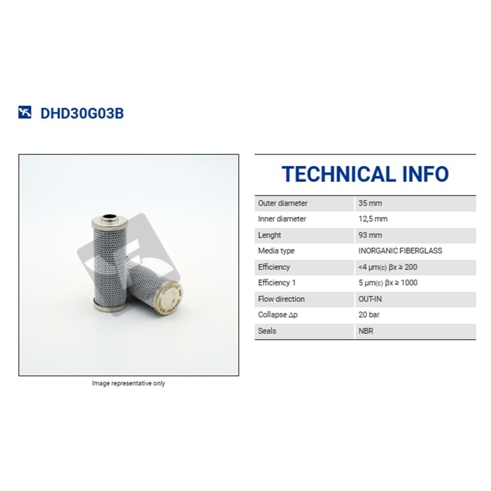 FILTREC DHD30G03B FILTER ELEMENT