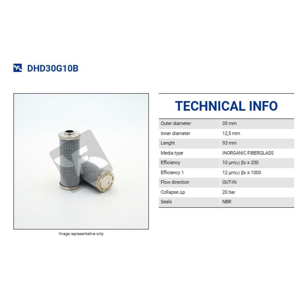 FILTREC DHD30G10B FILTER ELEMENT