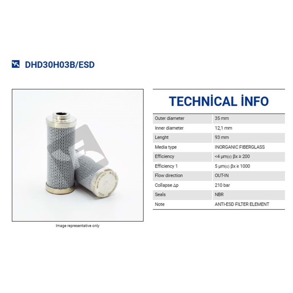 FILTREC DHD30H03B/ESD FILTER ELEMENT