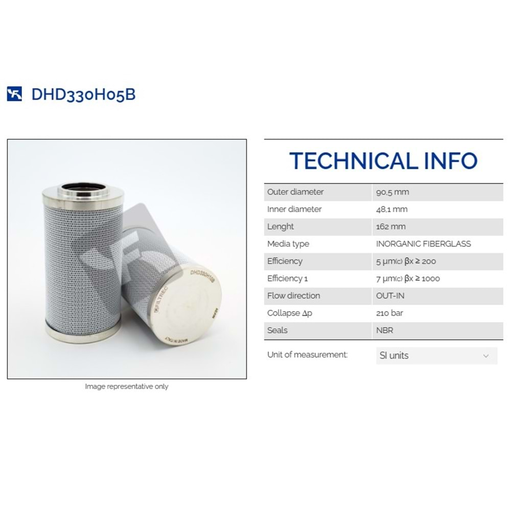 FILTREC DHD330H05B FILTER ELEMENT