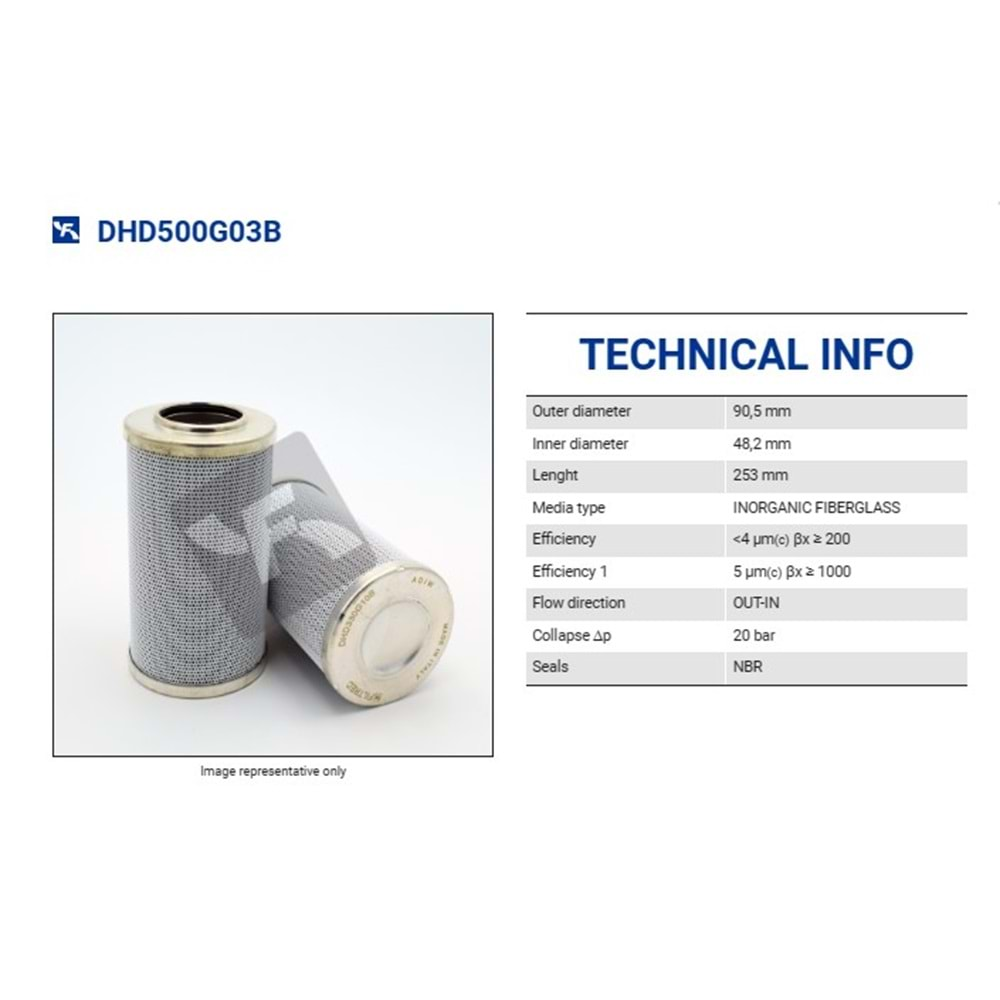 FILTREC DHD500G03B FILTER ELEMENT