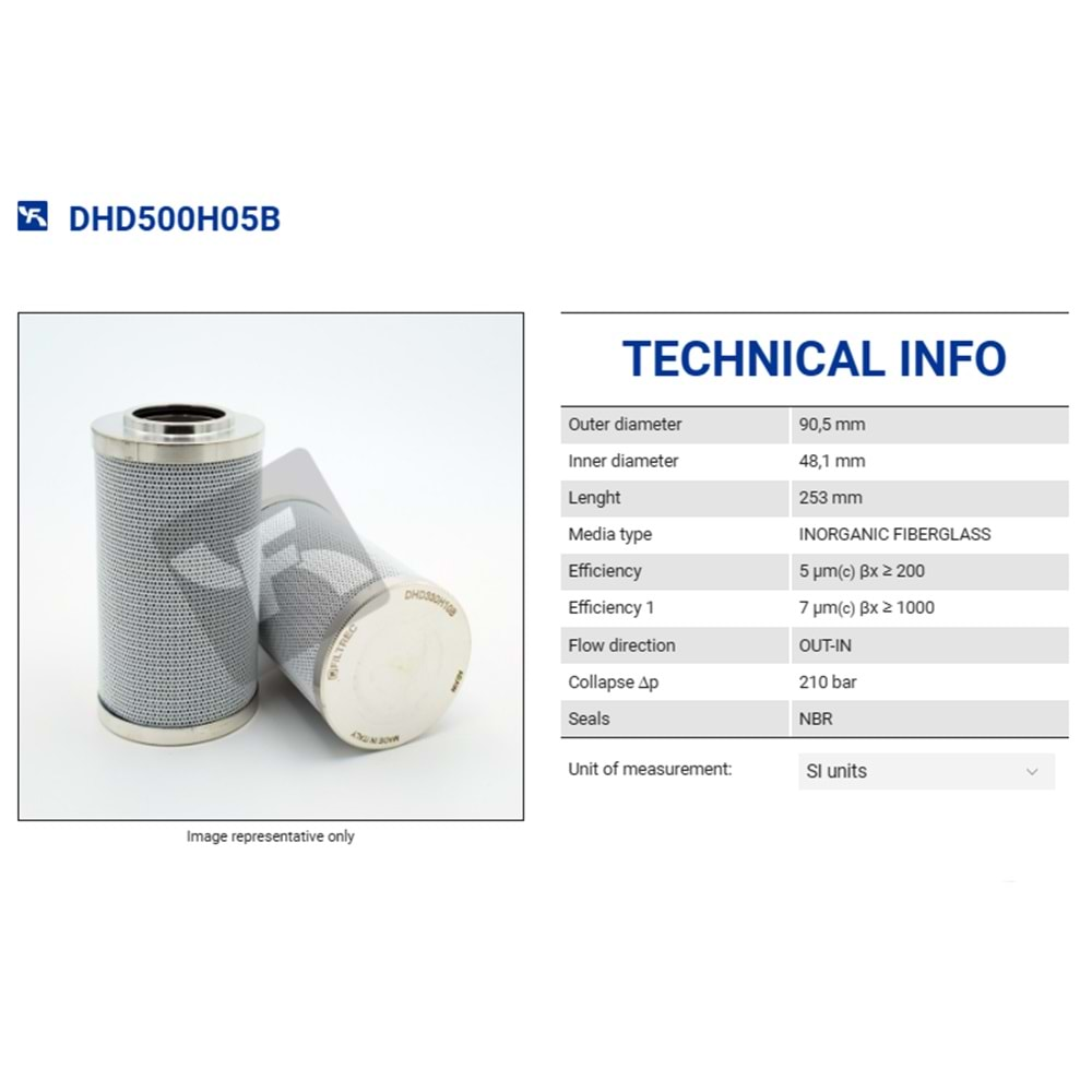 FILTREC DHD500H05B FILTER ELEMENT