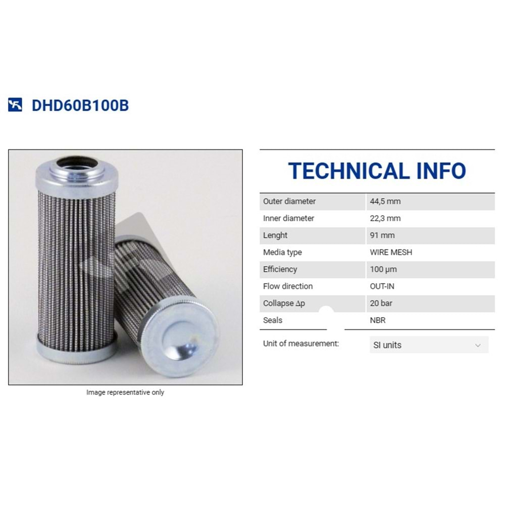 FILTREC DHD60B100B FILTER ELEMENT