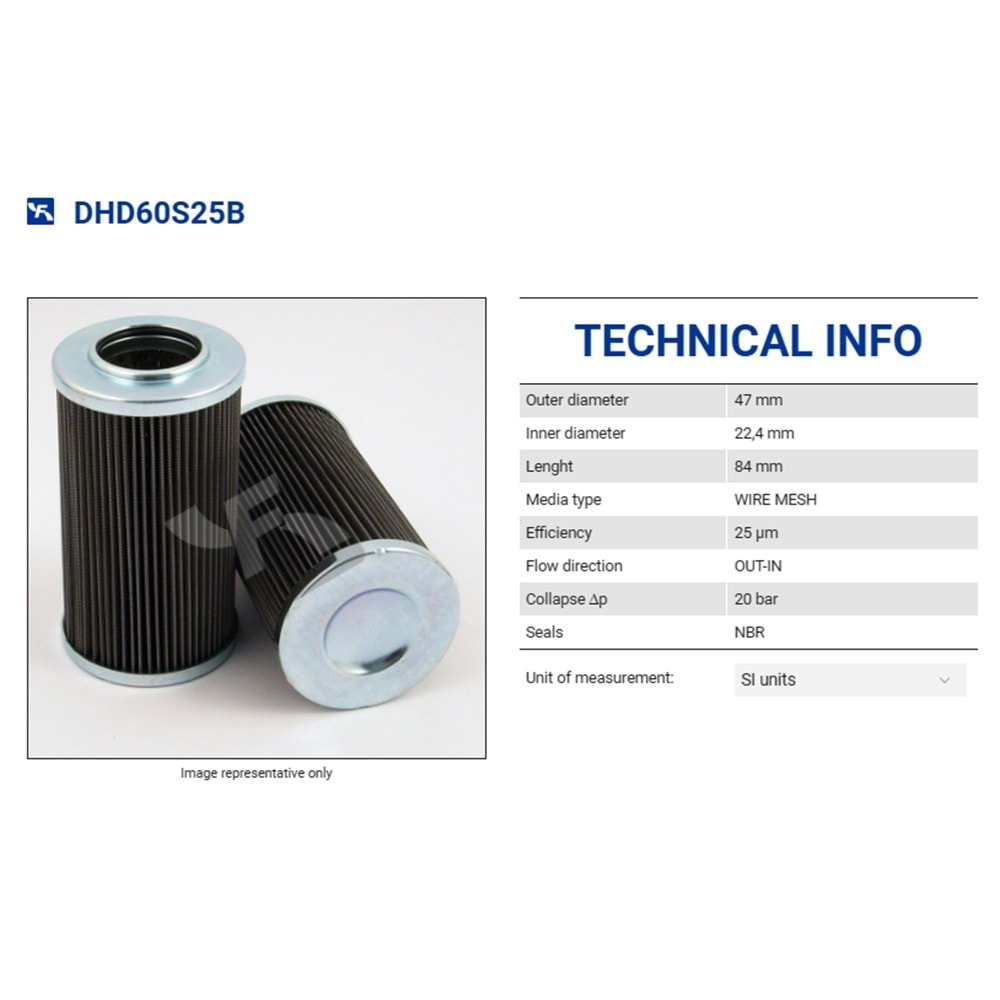 FILTREC DHD60S25B FILTER ELEMENT