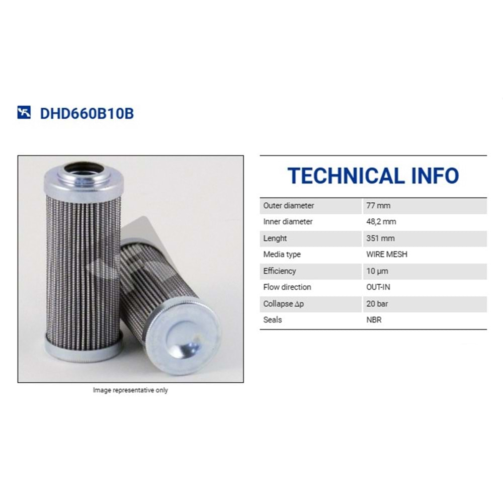 FILTREC DHD660B10B FILTER ELEMENT