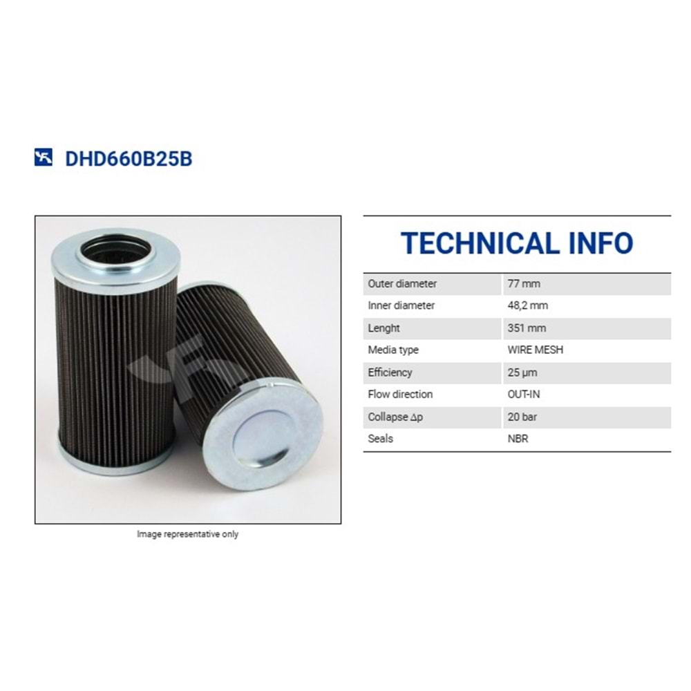 FILTREC DHD660B25B FILTER ELEMENT