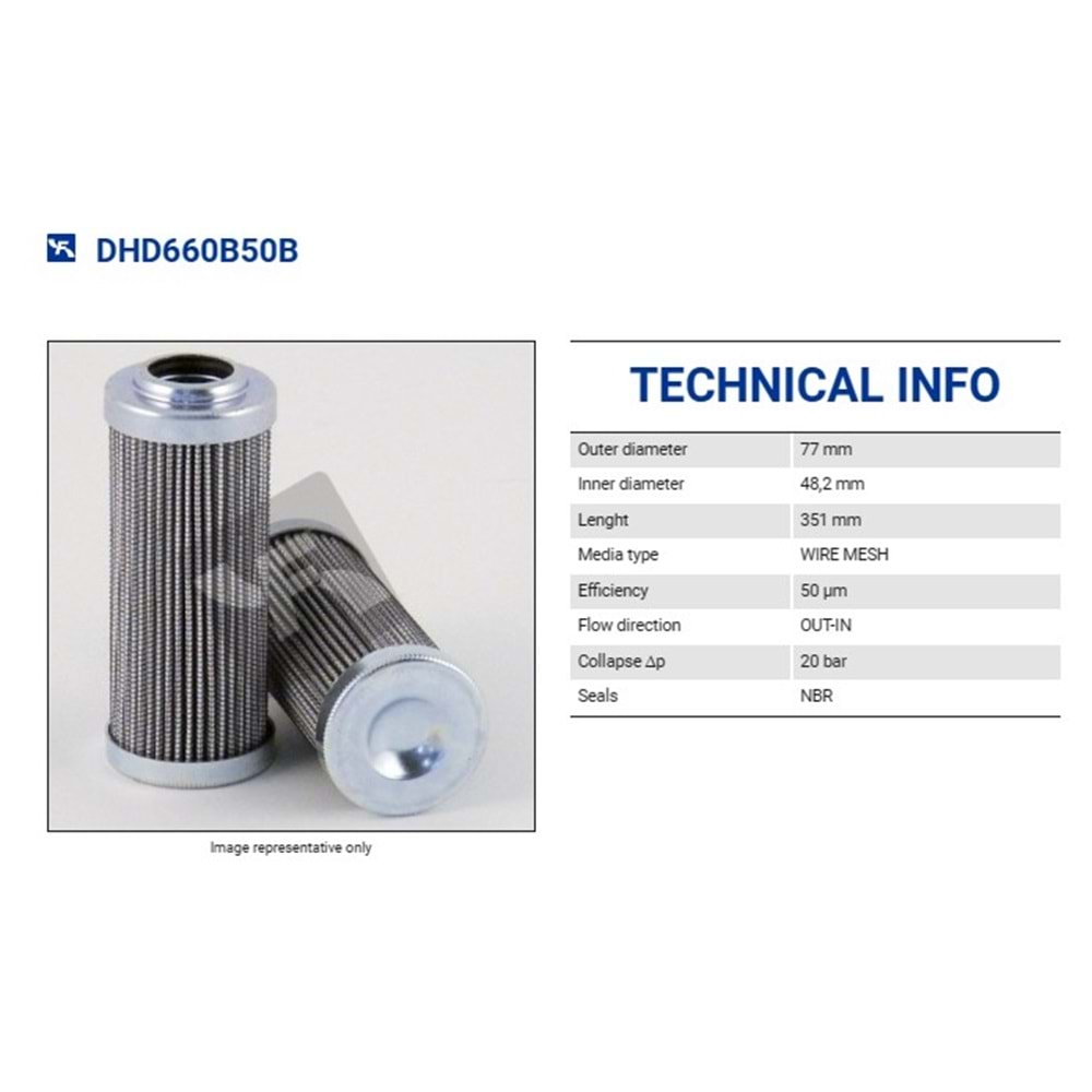 FILTREC DHD660B50B FILTER ELEMENT