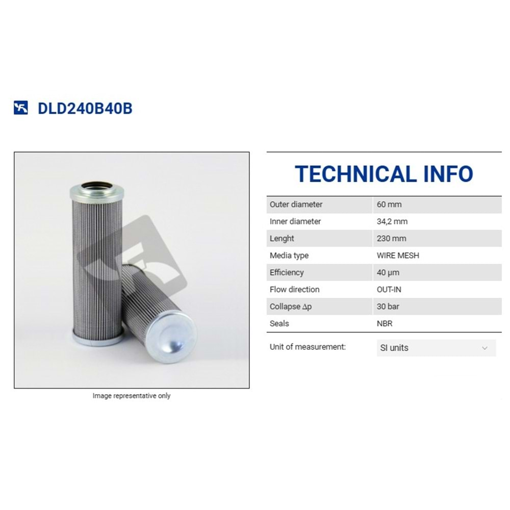 FILTREC DLD240B40B FILTER ELEMENT