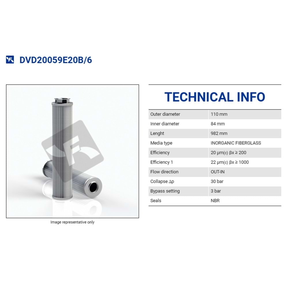 FILTREC DVD20059E20B/6 FILTER ELEMENT