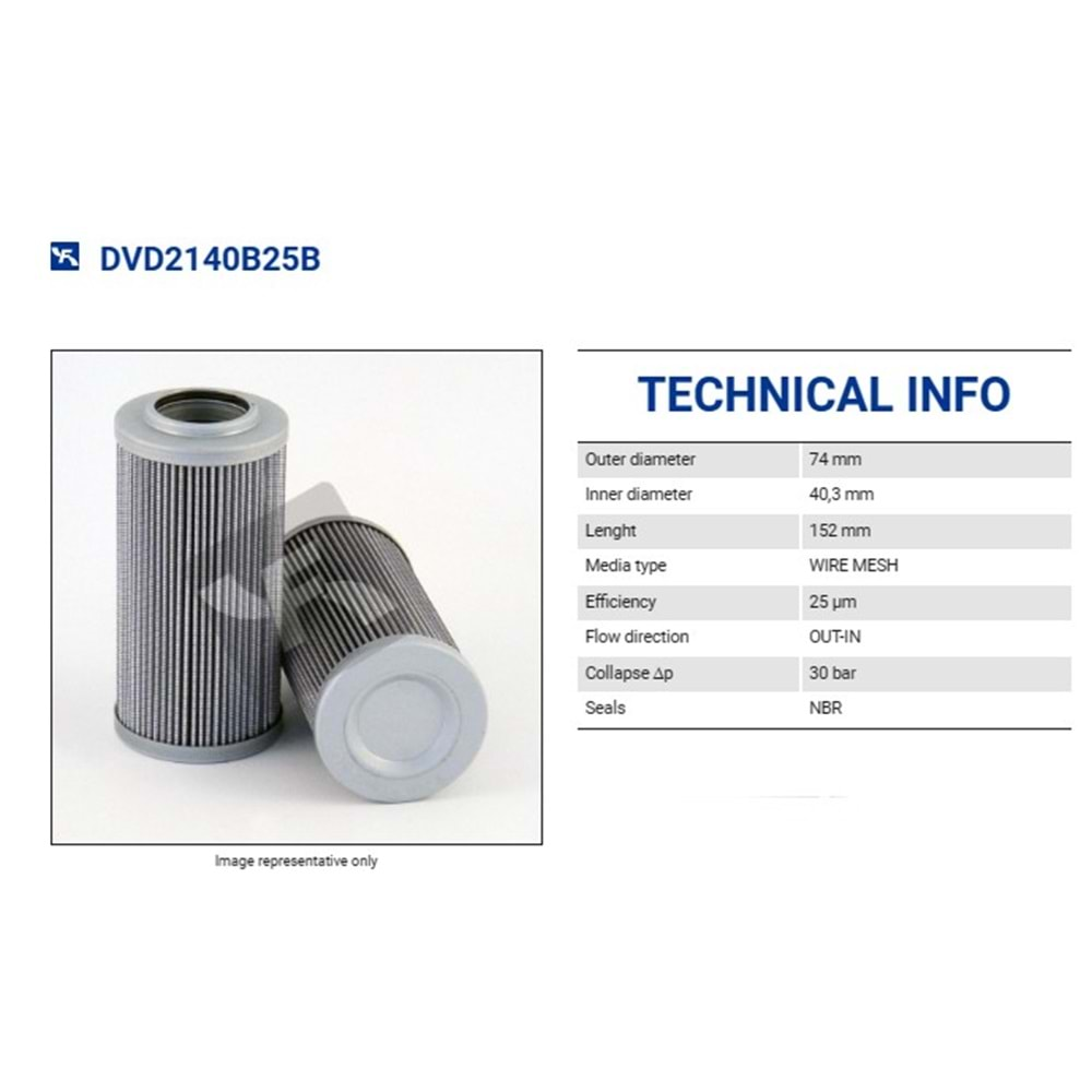 FILTREC DVD2140B25B FILTER ELEMENT