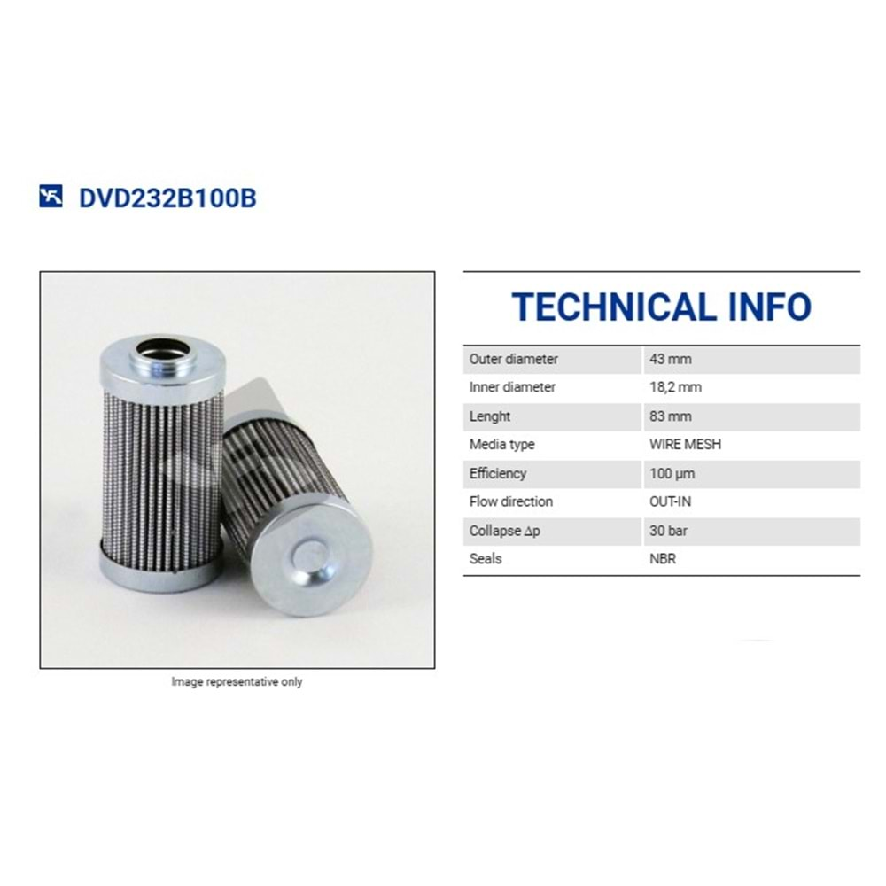 FILTREC DVD232B100B FILTER ELEMENT