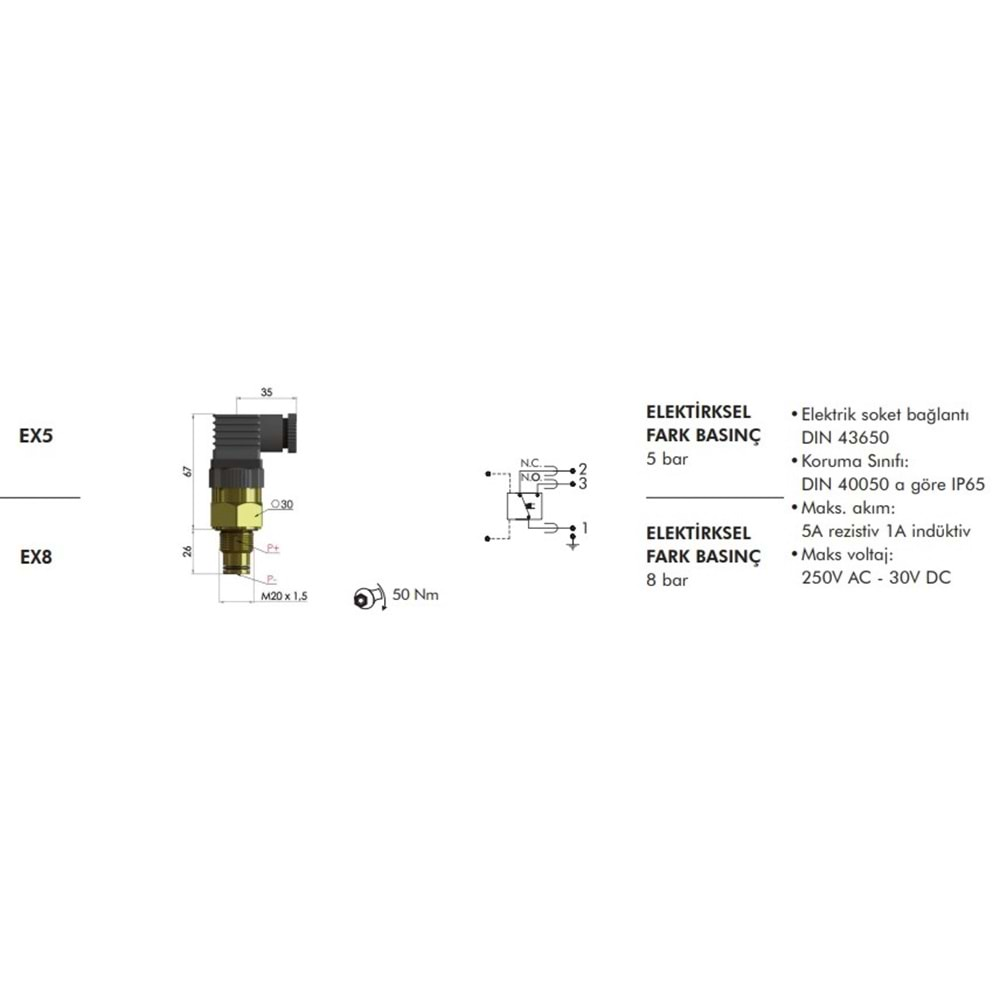 FILTREC EX8 CLOGGING INDICATOR