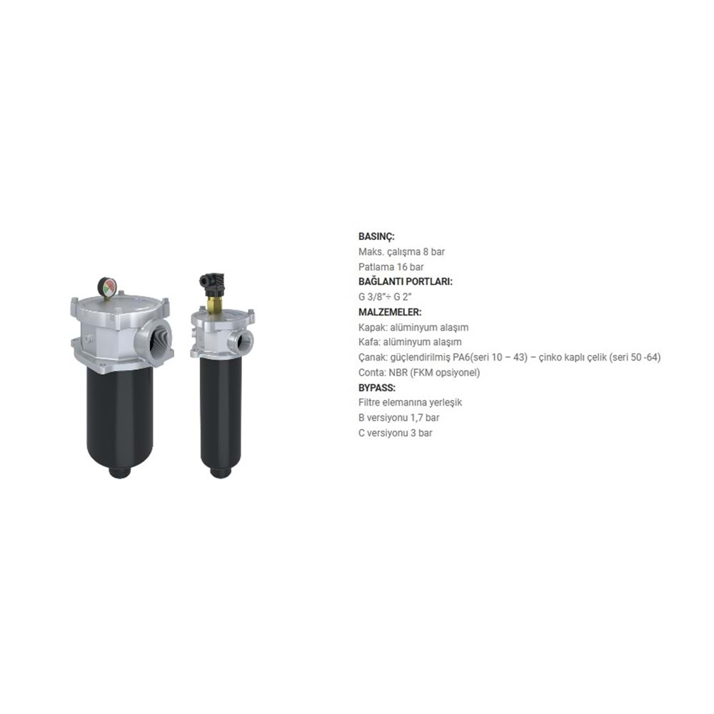 FILTREC FR120C25BBB30C000 FILTER HOUSING