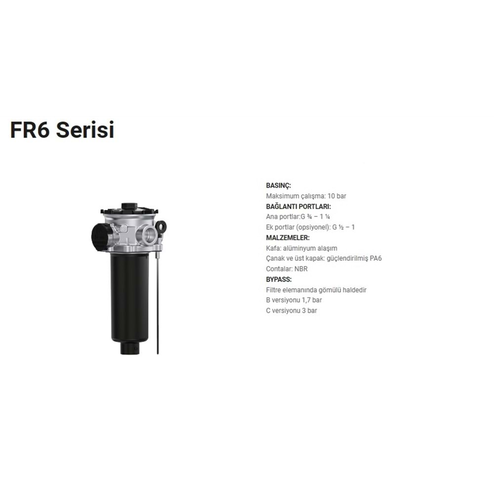 FILTREC FR66R130G25CBB6000B000 FILTER HOUSING