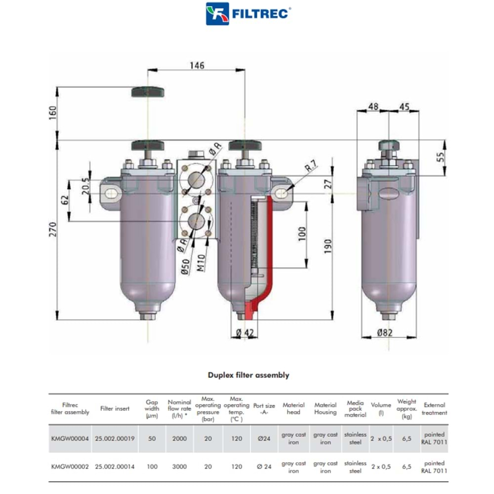 FILTREC KMGW00002 PROCESS FILTER