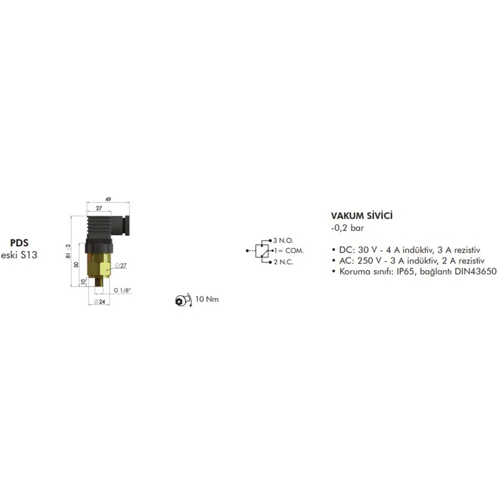 FILTREC PDS CLOGGING INDICATOR