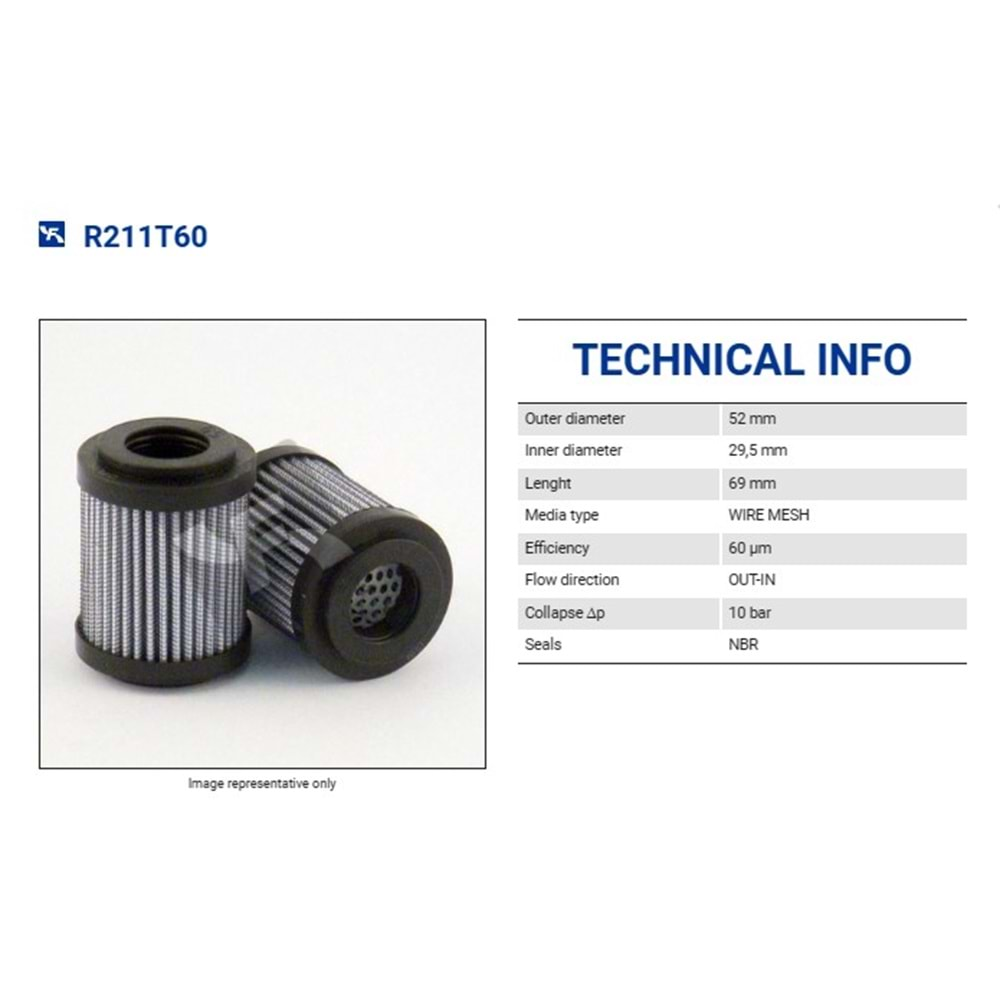 FILTREC R211T60 FILTER ELEMENT