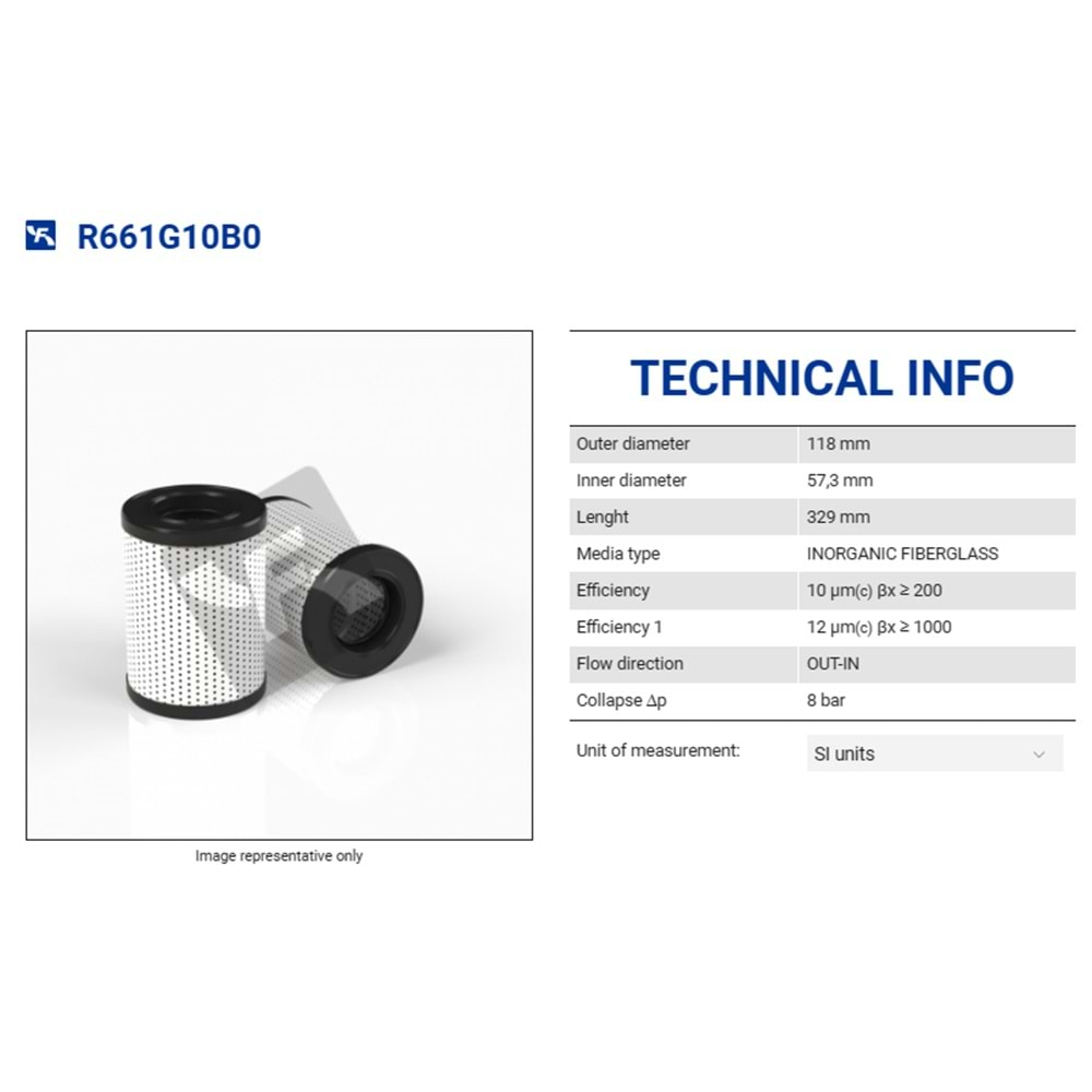 FILTREC R661G10B0 FILTER ELEMENT