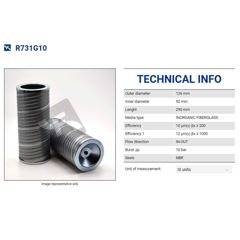 FILTREC R731G10 FILTER ELEMENT