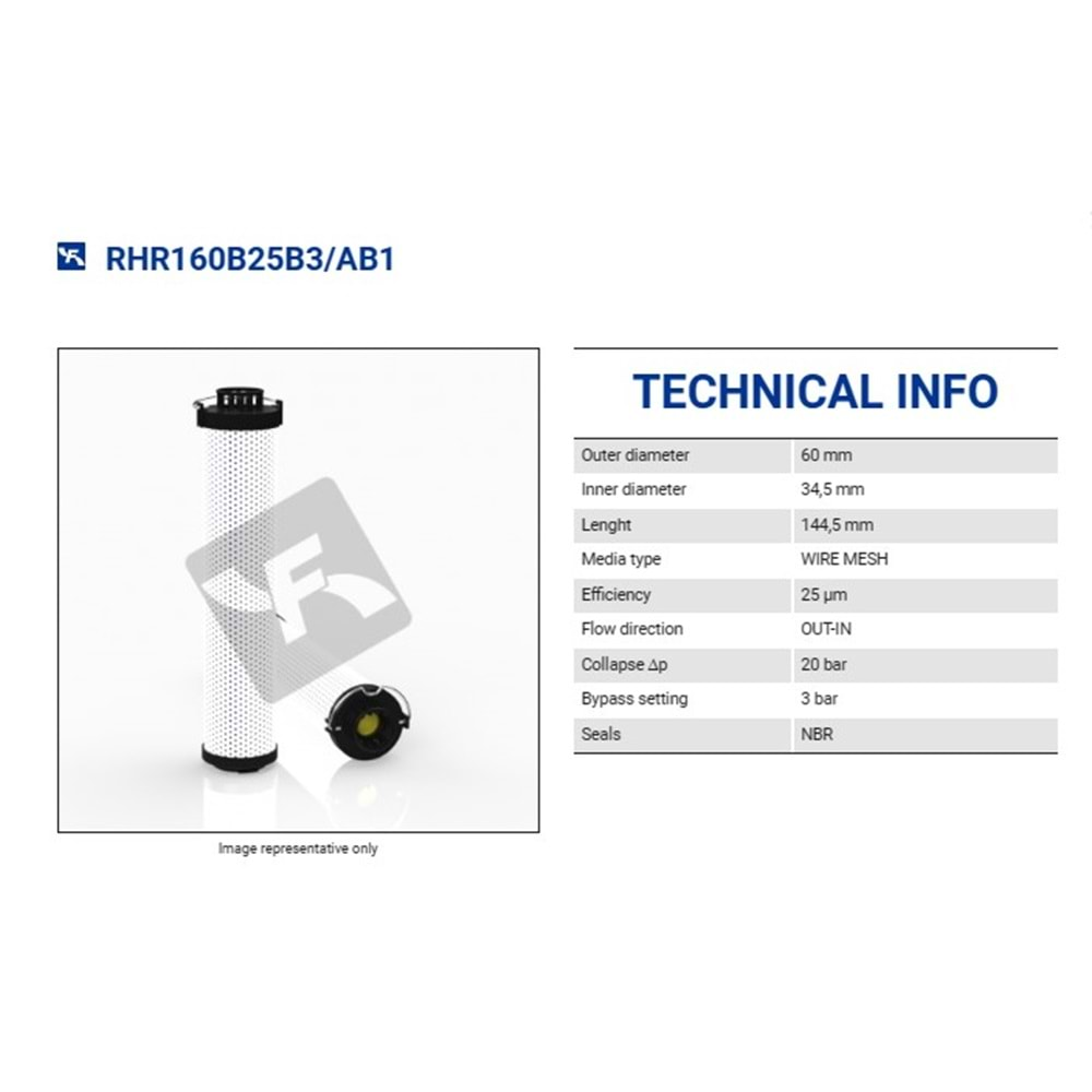 FILTREC RHR160B25B FILTER ELEMENT