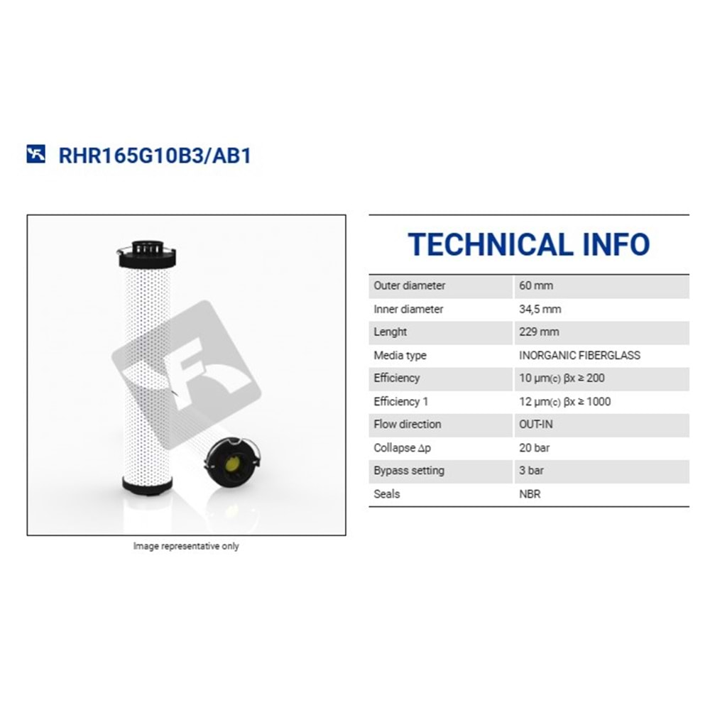 FILTREC RHR165G10B3/AB1 FILTER ELEMENT