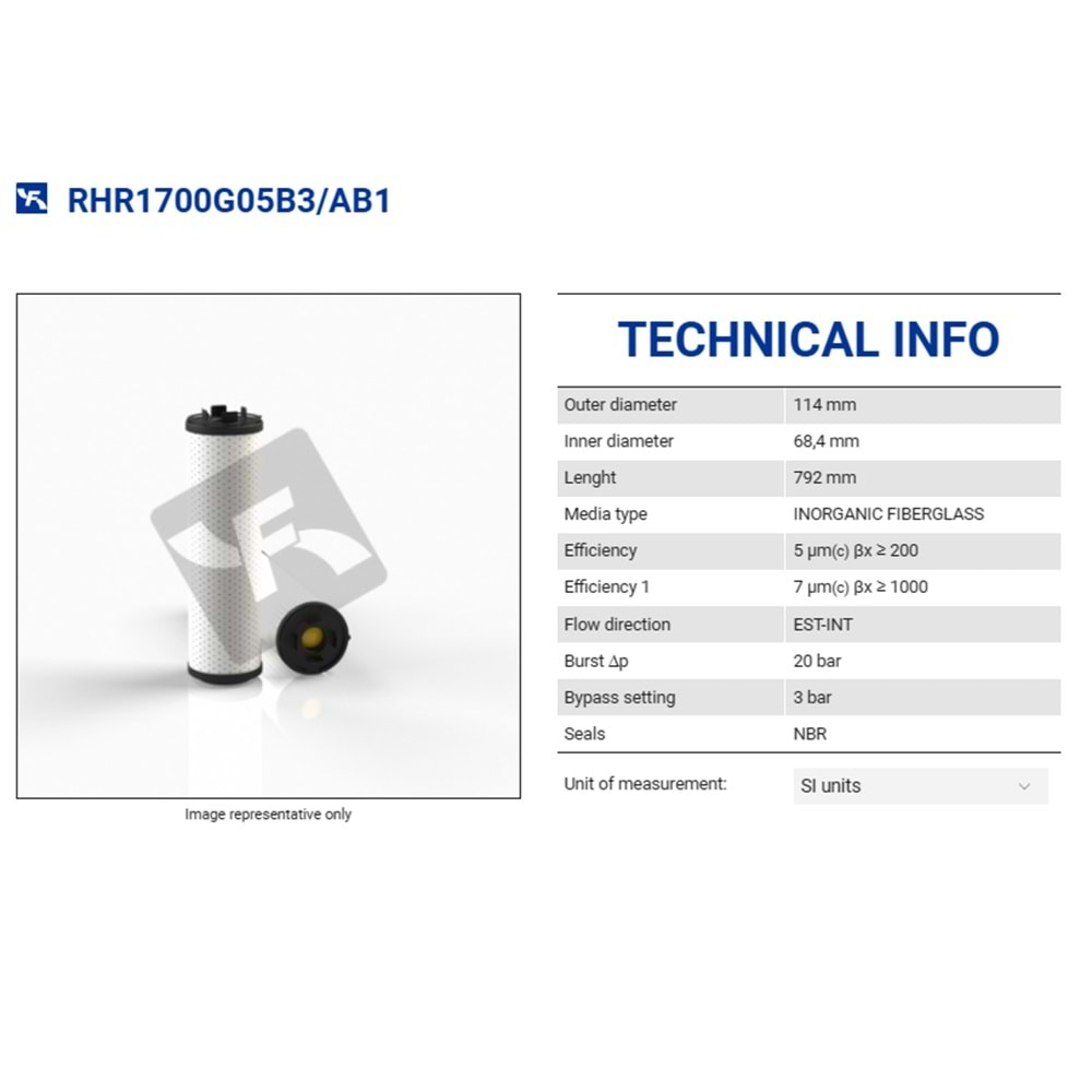 FILTREC RHR1700G05B3/AB1 FILTER ELEMENT