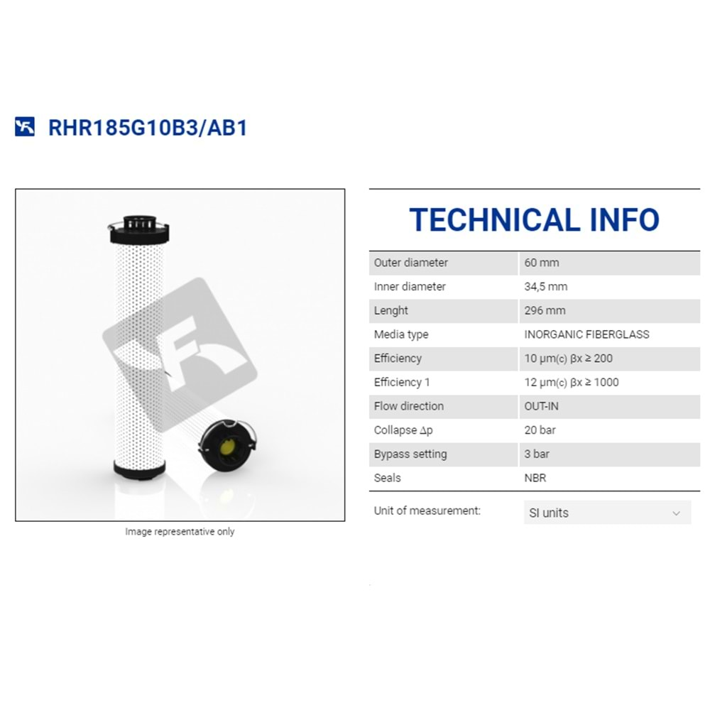 FILTREC RHR185G10B3/AB1 FILTER ELEMENT