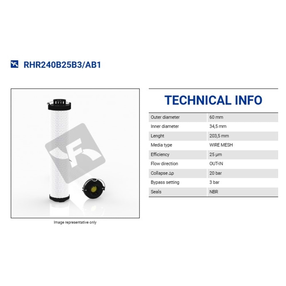 FILTREC RHR240B25B FILTER ELEMENT