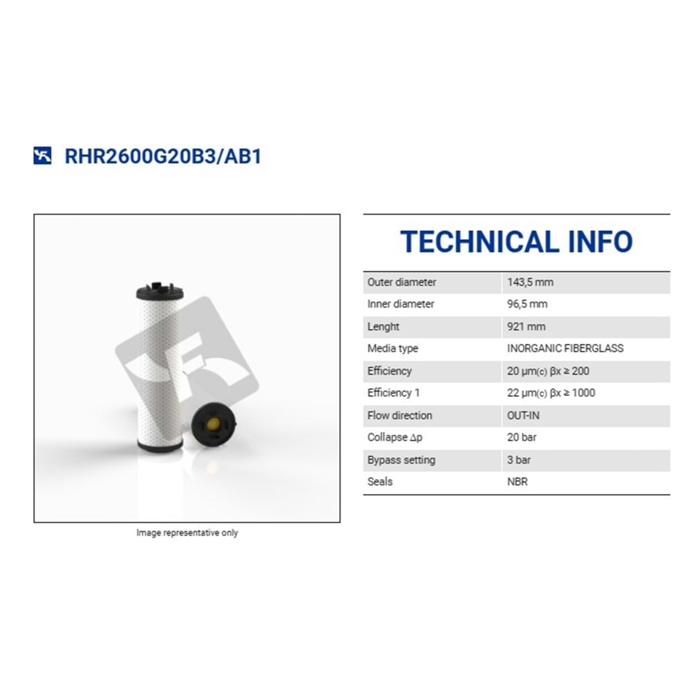 FILTREC RHR2600G20B3/AB1 FILTER ELEMENT