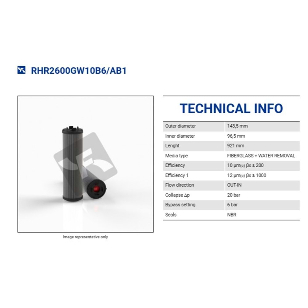 FILTREC RHR2600GW10B/2 FILTER ELEMENT