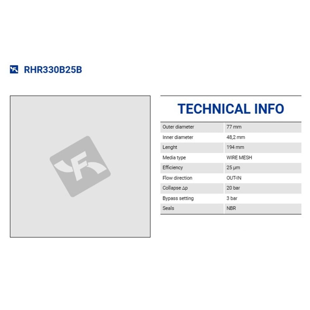 FILTREC RHR330B25B FILTER ELEMENT