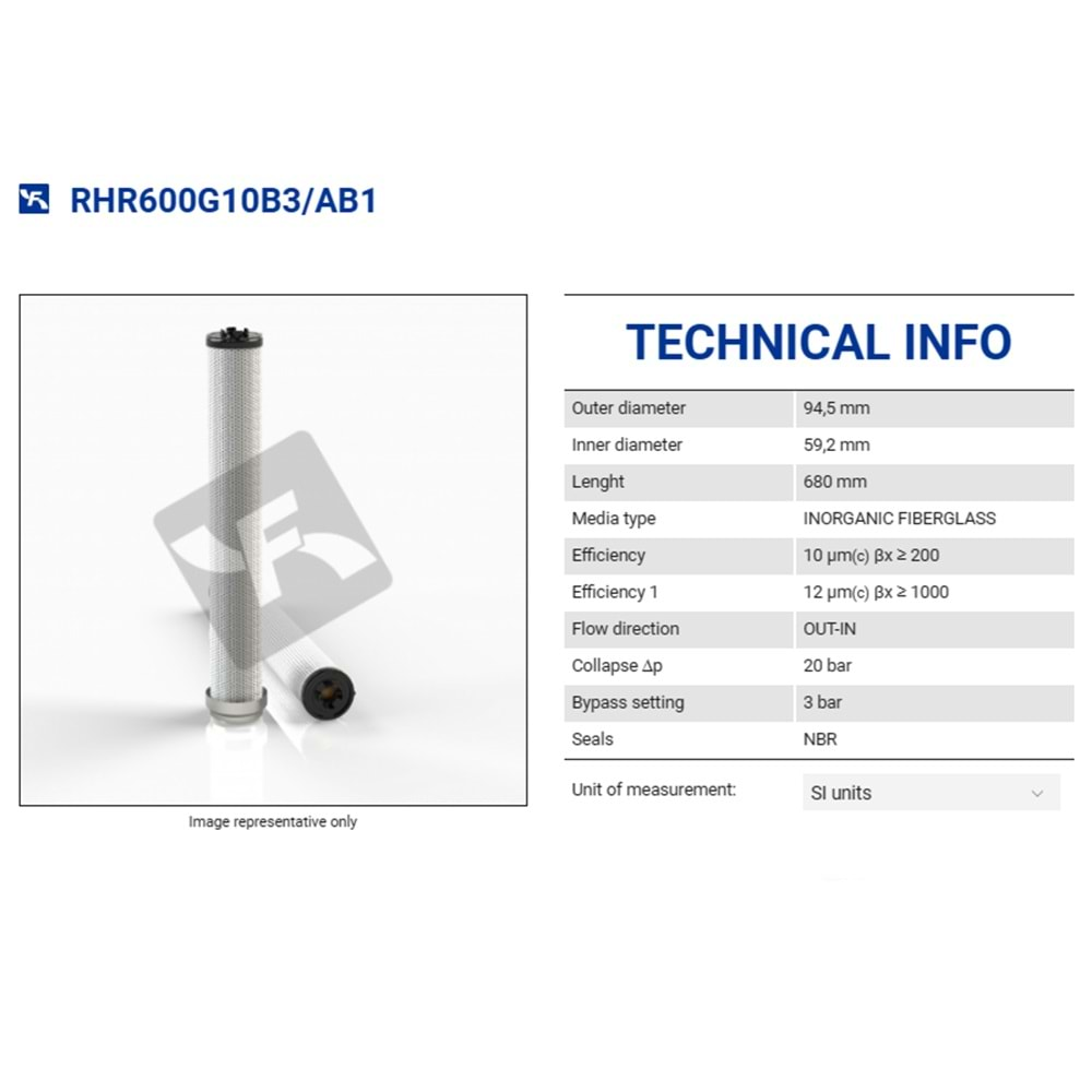 FILTREC RHR600G10B3/AB1 FILTER ELEMENT