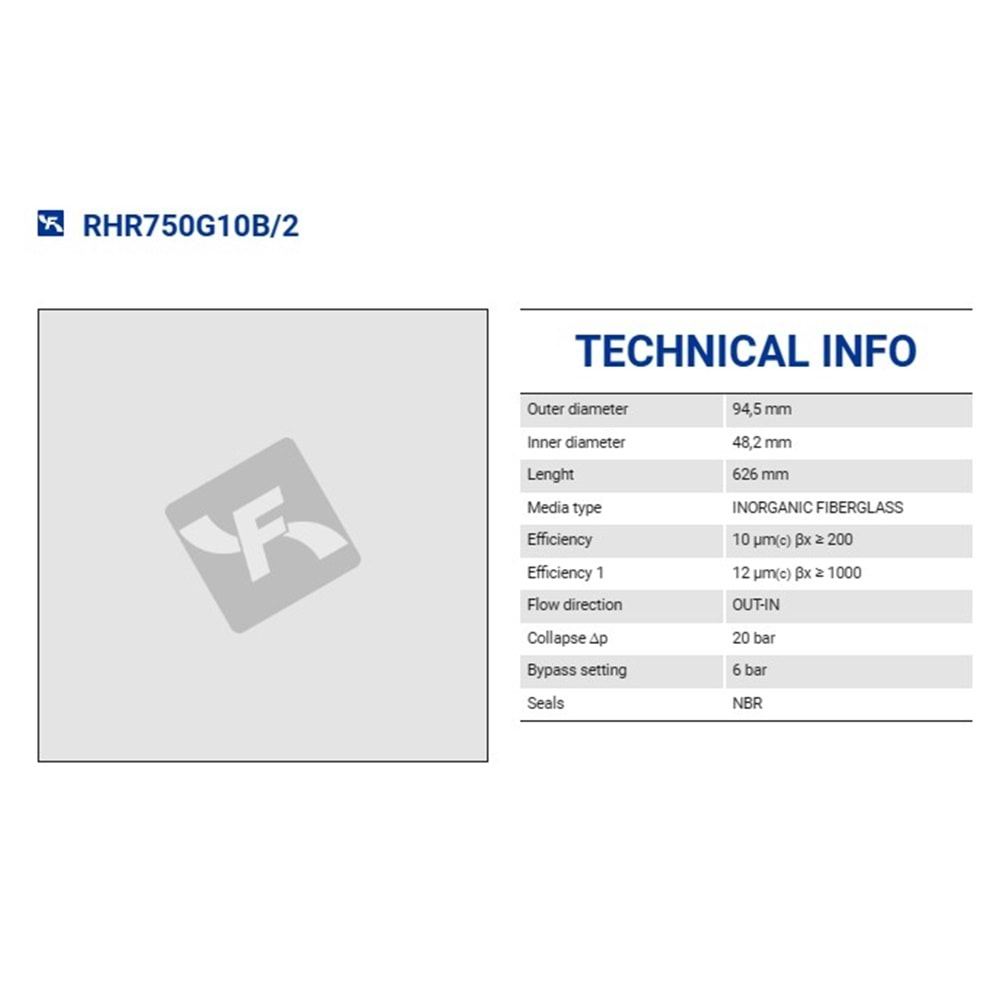 FILTREC RHR750G10B6/AB1 FILTER ELEMENT