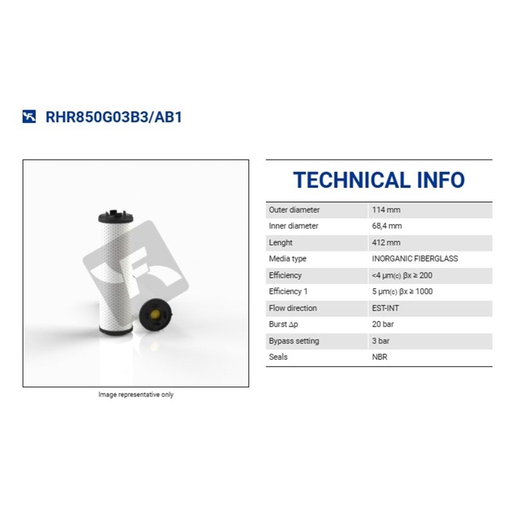 FILTREC RHR850G03B3/AB1 FILTER ELEMENT